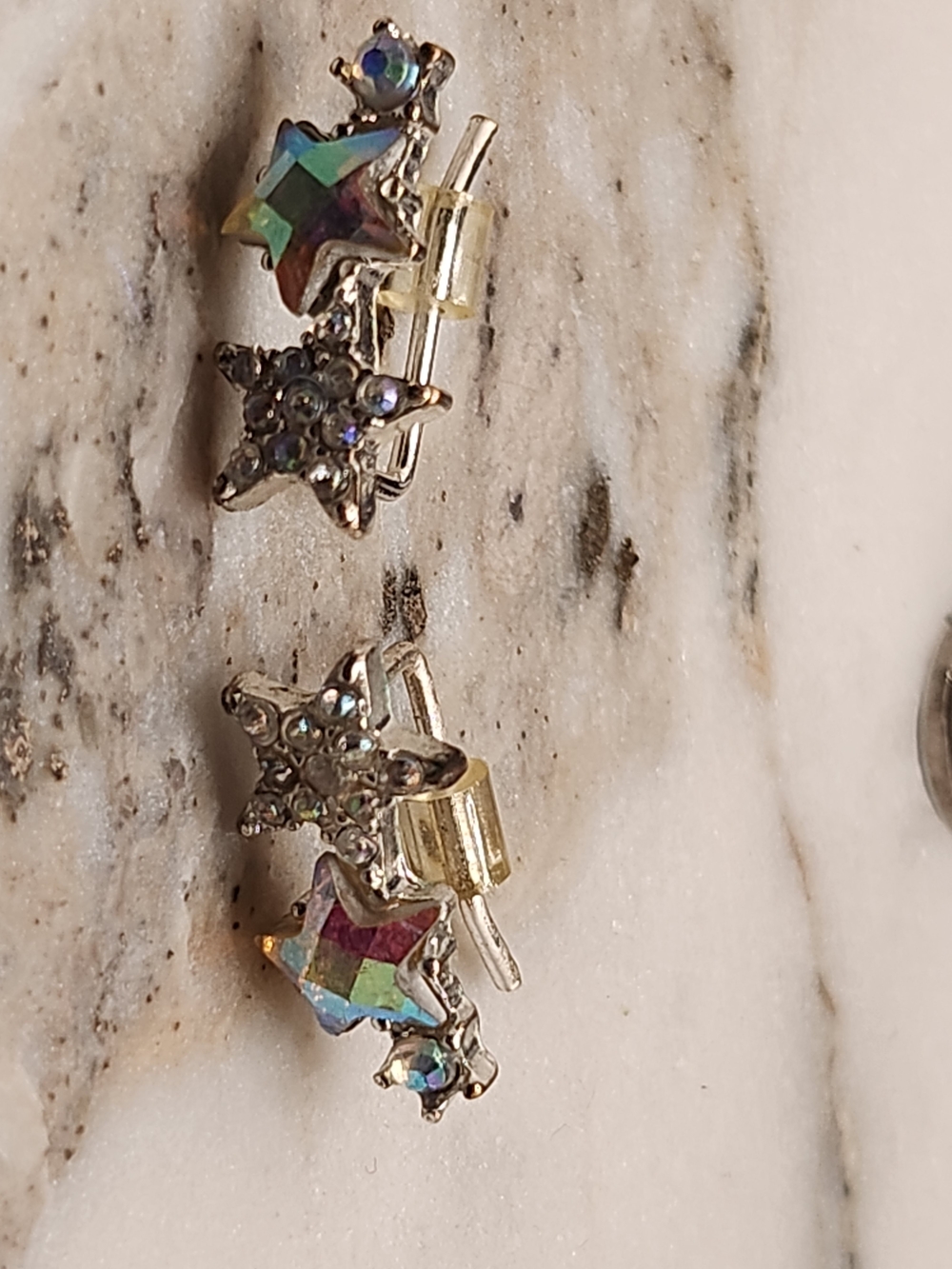 Kids Iridescent Star Stud Earrings - Multi-Color